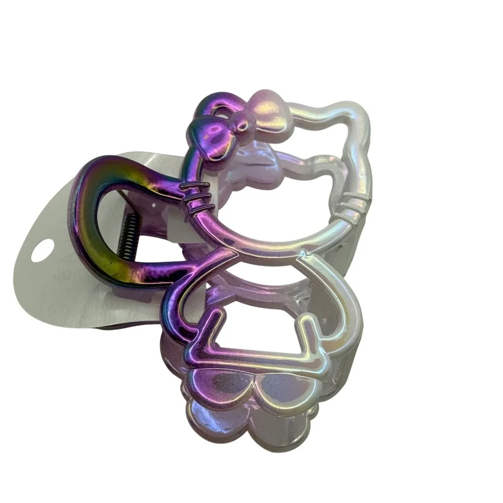 Kids Iridescent Kitty Claw Clip‎ Hair Accessory